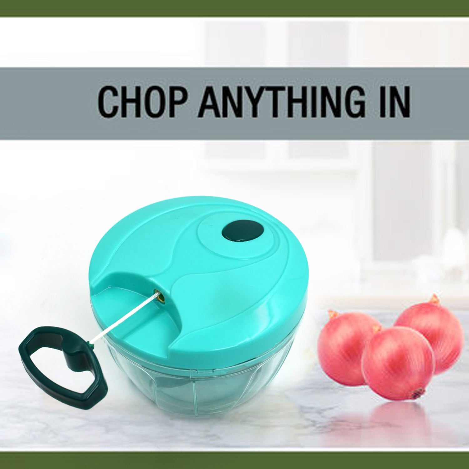 0080 V Atm Green 450 ML Chopper widely used in all types of household kitchen purposes for chopping and cutting of various kinds of fruits and vegetables etc. 0080 V Atm Green 450 ML Chopper widely used in all types of household kitchen purposes for chopping and cutting of various kinds of fruits and vegetables etc.